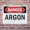 Signmission Argon Danger Sign, Plastic, 14in W x 10in L, 2PK OS-2PACK-DS-P-1014-L-1032 - alternate 4